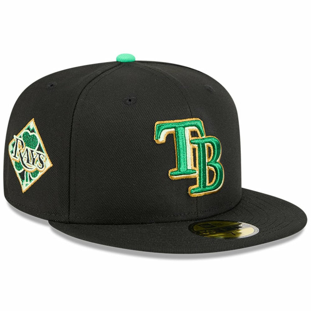 Tampa Bay Rays 2026 St. Patrick's Day 59FIFTY Fitted Hat Black