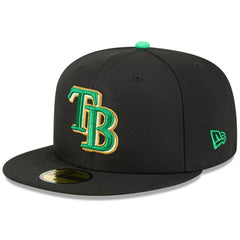 Tampa Bay Rays 2026 St. Patrick's Day 59FIFTY Fitted Hat Black