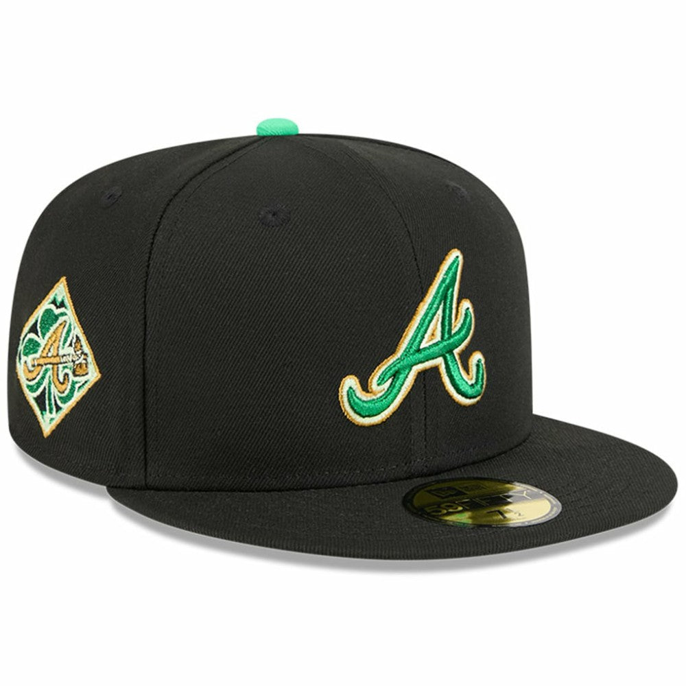 Atlanta Braves 2026 St. Patrick's Day 59FIFTY Fitted Hat Black