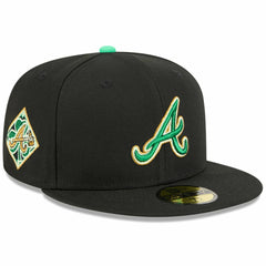 Atlanta Braves 2026 St. Patrick's Day 59FIFTY Fitted Hat Black