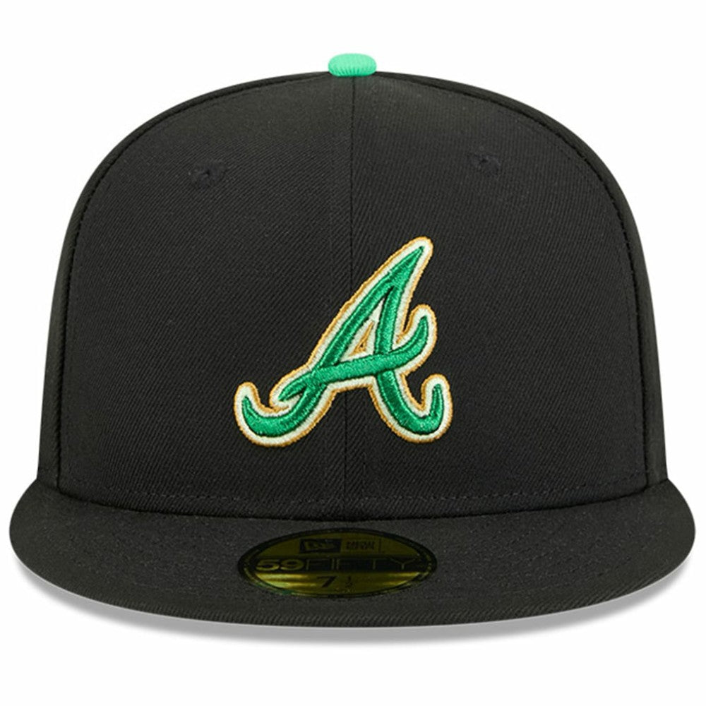 Atlanta Braves 2026 St. Patrick's Day 59FIFTY Fitted Hat Black