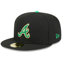 Atlanta Braves 2026 St. Patrick's Day 59FIFTY Fitted Hat Black