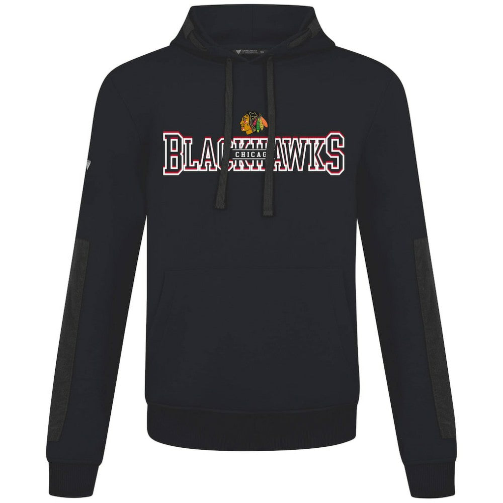 Chicago Blackhawks Levelwear Bombay Journey Pullover Hoodie - Black Hoodies