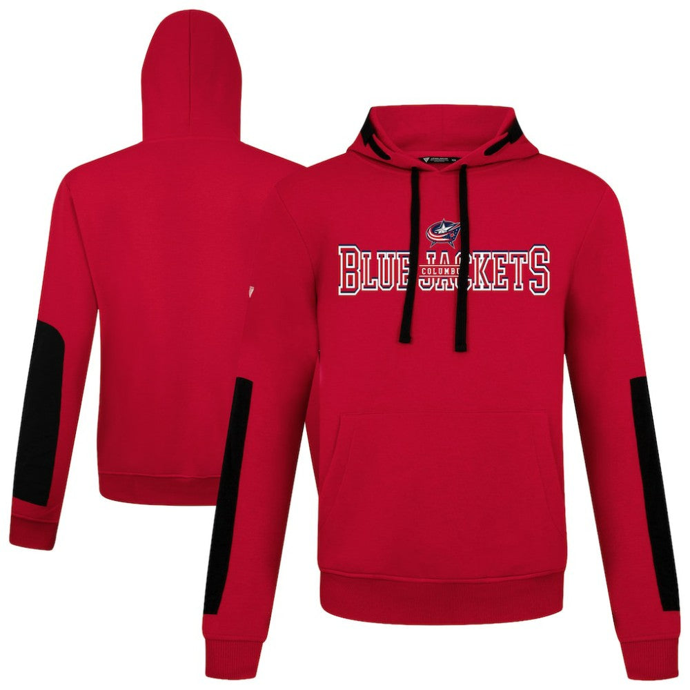 Columbus Blue Jackets Levelwear Bombay Journey Pullover Hoodie - Red Hoodies