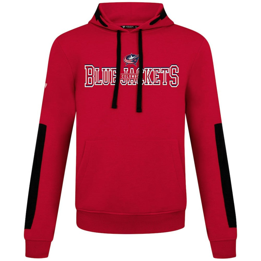 Columbus Blue Jackets Levelwear Bombay Journey Pullover Hoodie - Red Hoodies