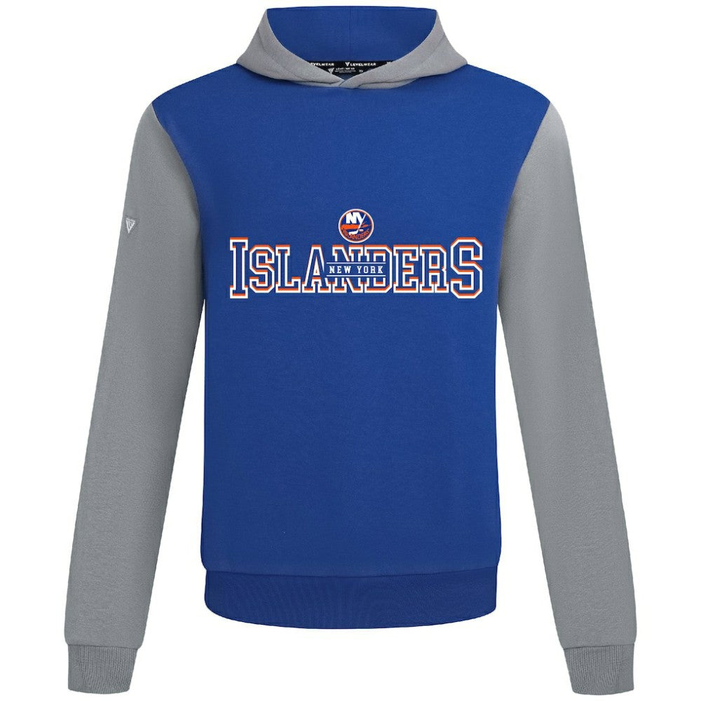 New York Islanders Levelwear Ultimate Journey Pullover Hoodie - Royal/Gray Hoodies