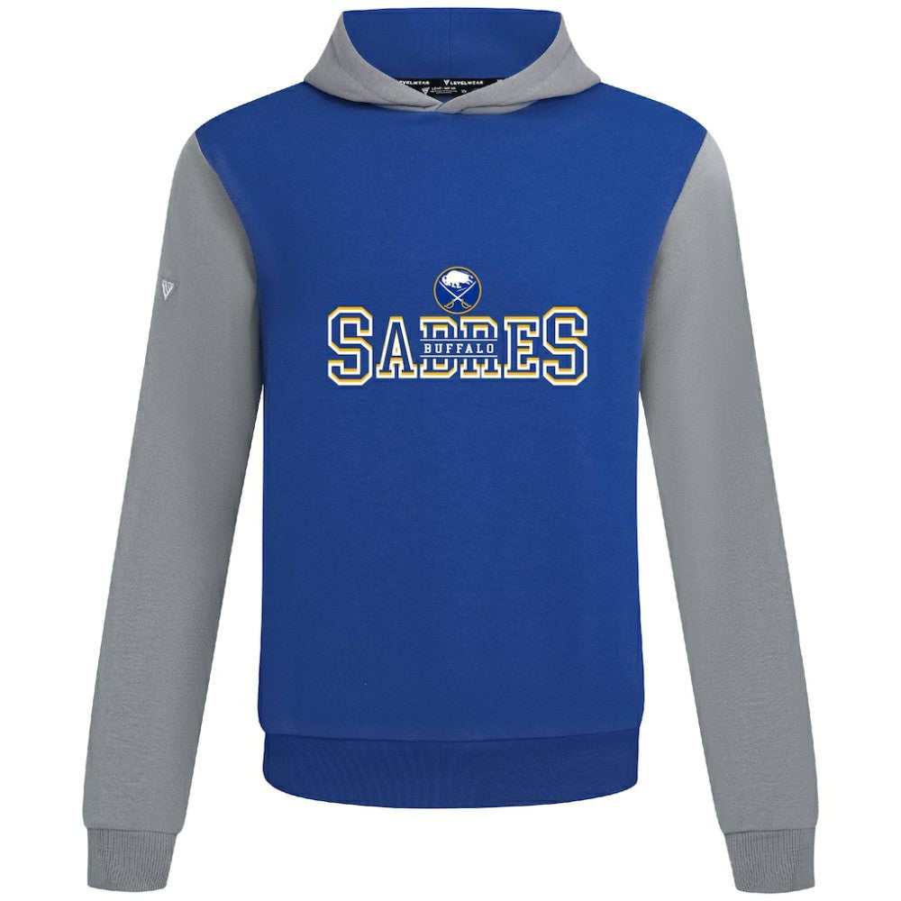 Buffalo Sabres Levelwear Ultimate Journey Pullover Hoodie - Royal/Gray Hoodies