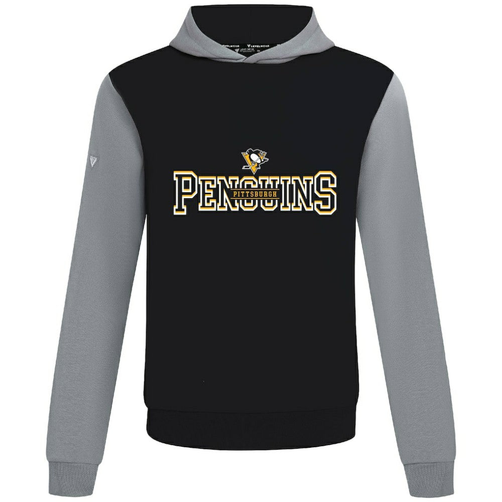 Pittsburgh Penguins Levelwear Ultimate Journey Pullover Hoodie - Black/Gray Hoodies