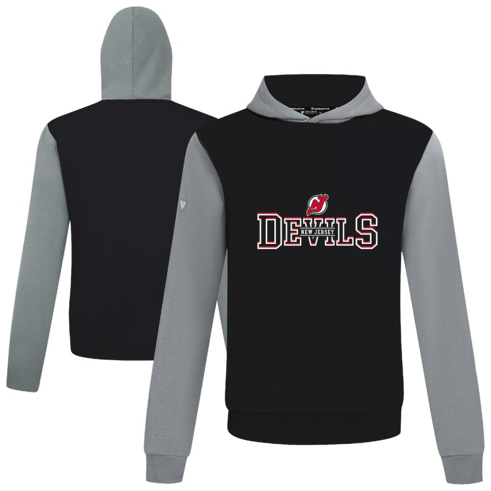New Jersey Devils Levelwear Ultimate Journey Pullover Hoodie - Black/Gray Jerseys