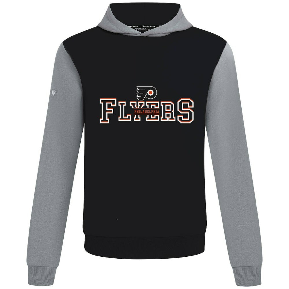 Philadelphia Flyers Levelwear Ultimate Journey Pullover Hoodie - Black/Gray Hoodies