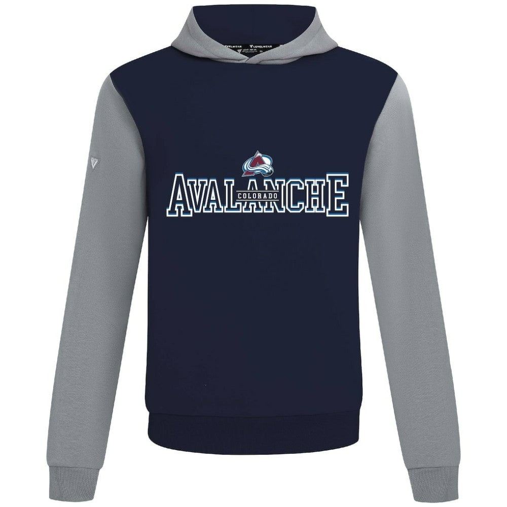 Colorado Avalanche Levelwear Ultimate Journey Pullover Hoodie - Navy/Gray Hoodies