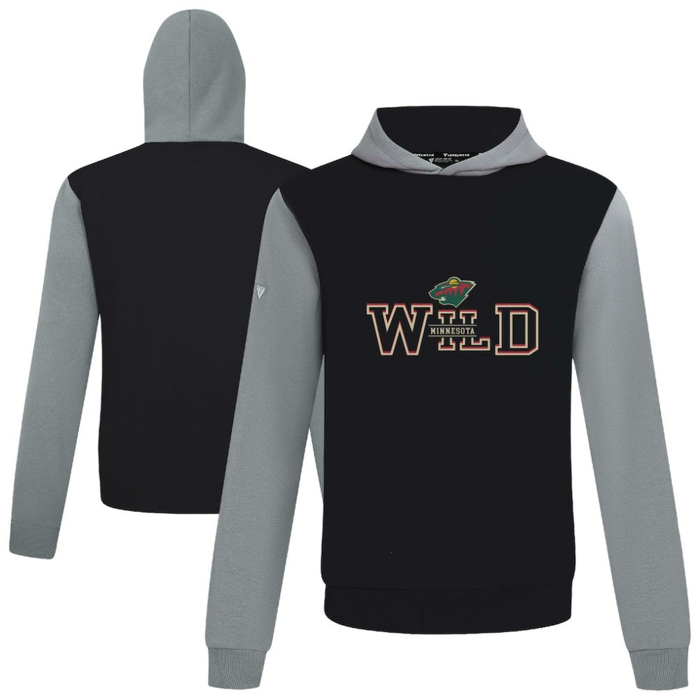 Minnesota Wild Levelwear Ultimate Journey Pullover Hoodie - Black/Gray Hoodies