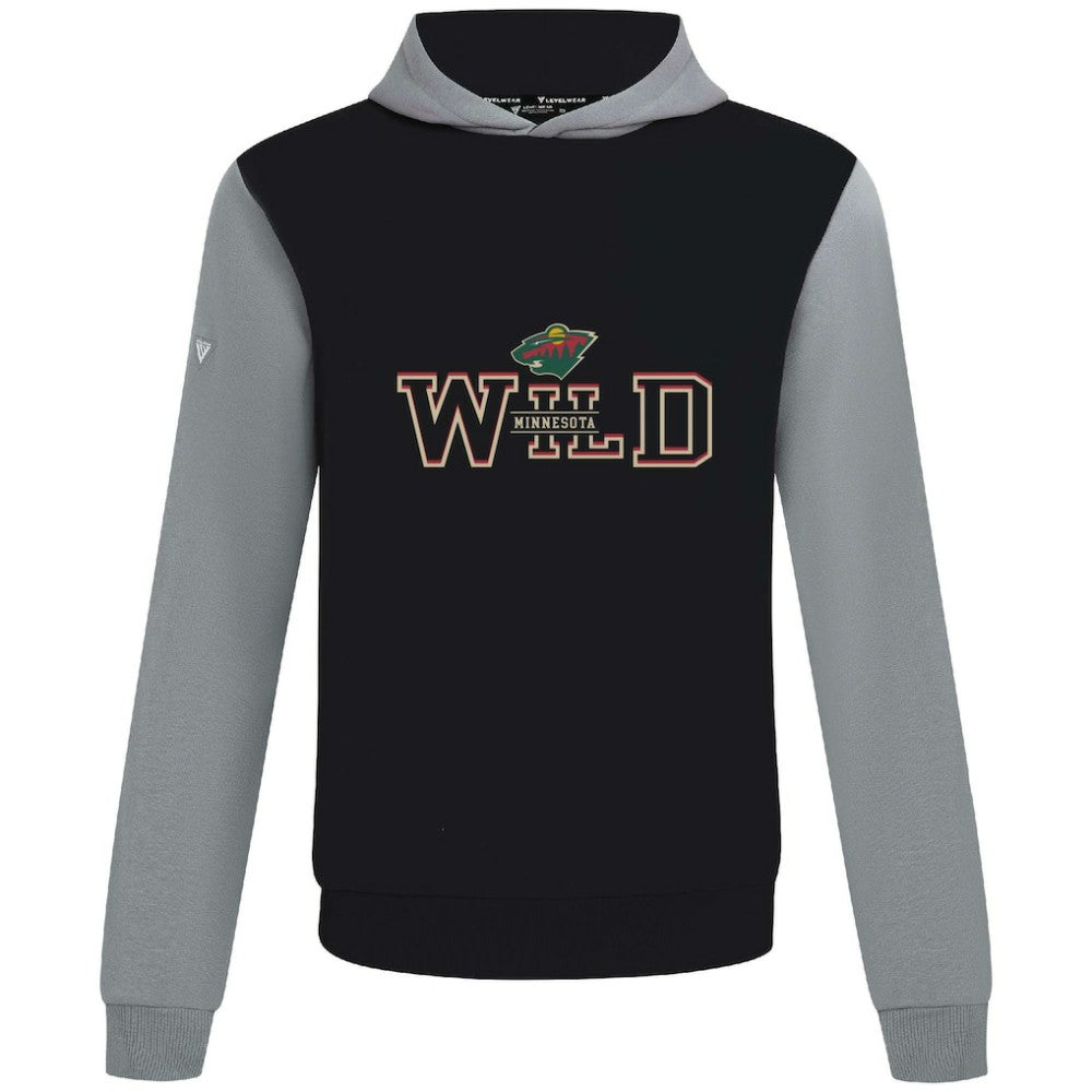 Minnesota Wild Levelwear Ultimate Journey Pullover Hoodie - Black/Gray Hoodies