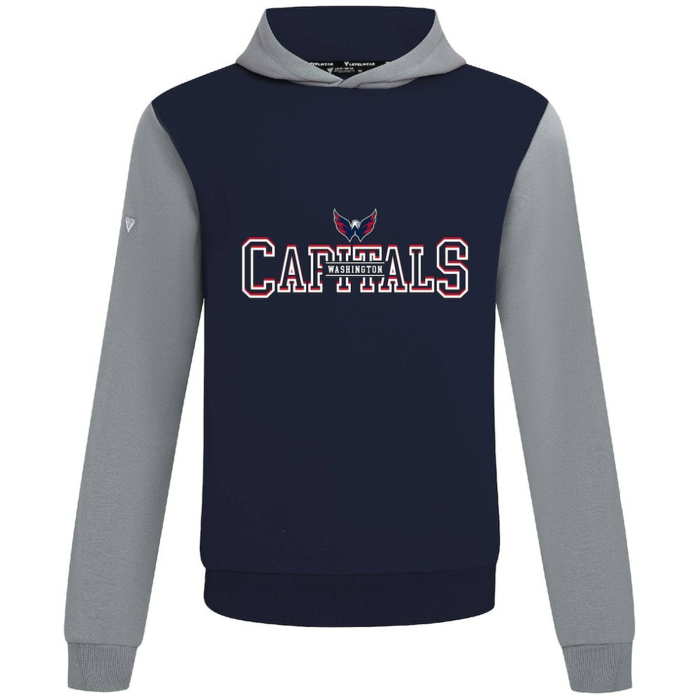 Washington Capitals Levelwear Ultimate Journey Pullover Hoodie - Navy/Gray Hoodies