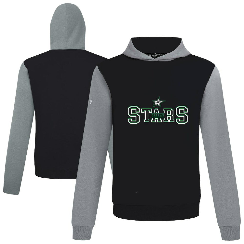 Dallas Stars Levelwear Ultimate Journey Pullover Hoodie - Black/Gray Hoodies