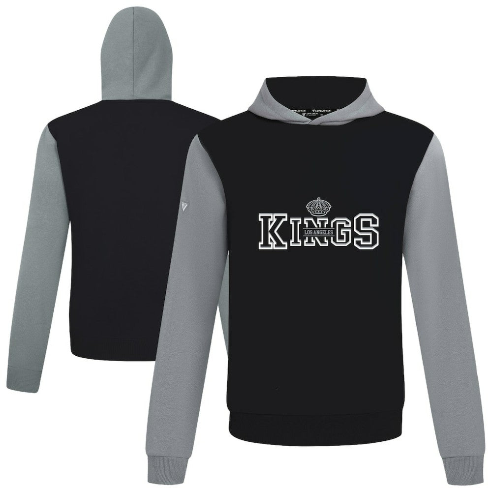 Los Angeles Kings Levelwear Ultimate Journey Pullover Hoodie - Black/Gray Hoodies