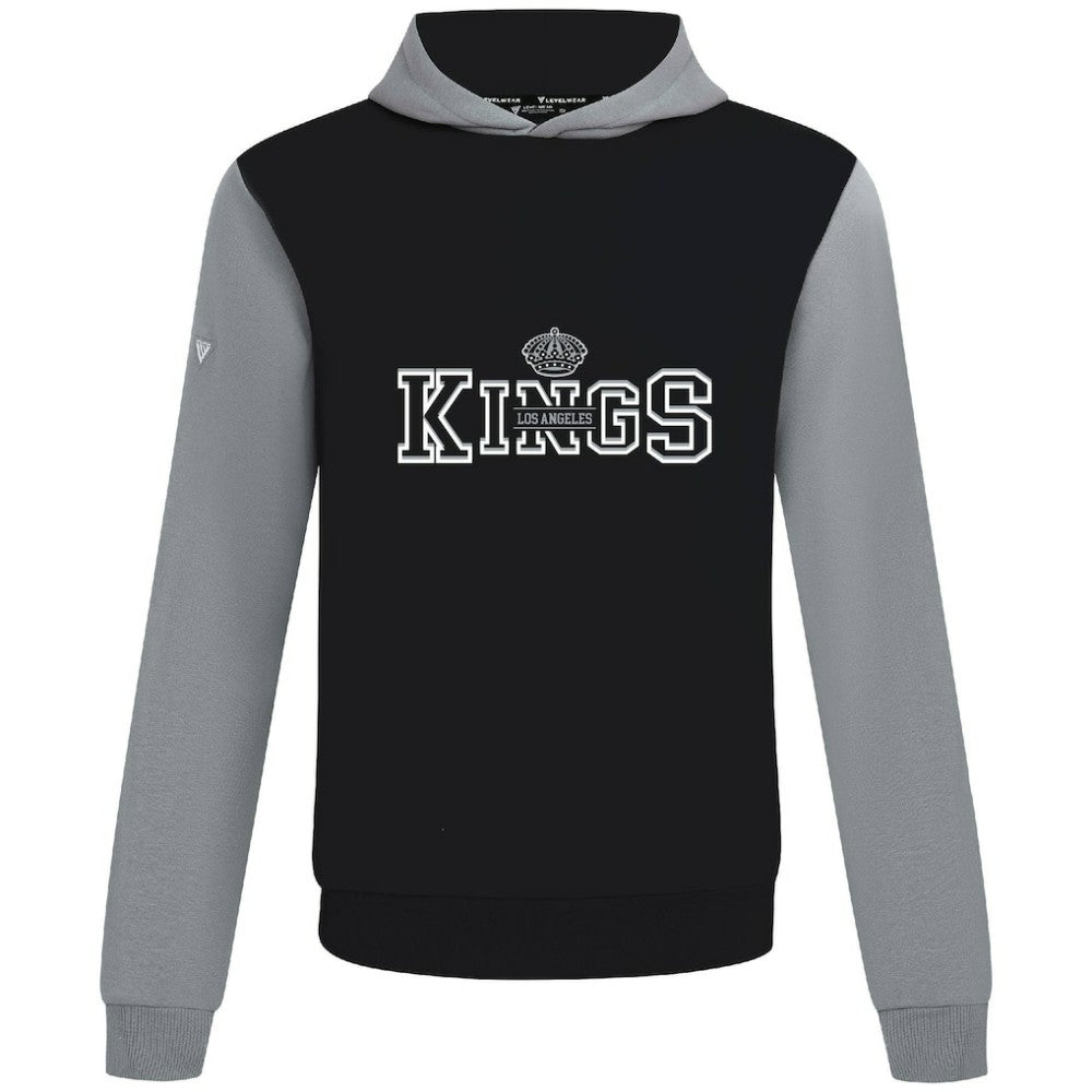 Los Angeles Kings Levelwear Ultimate Journey Pullover Hoodie - Black/Gray Hoodies