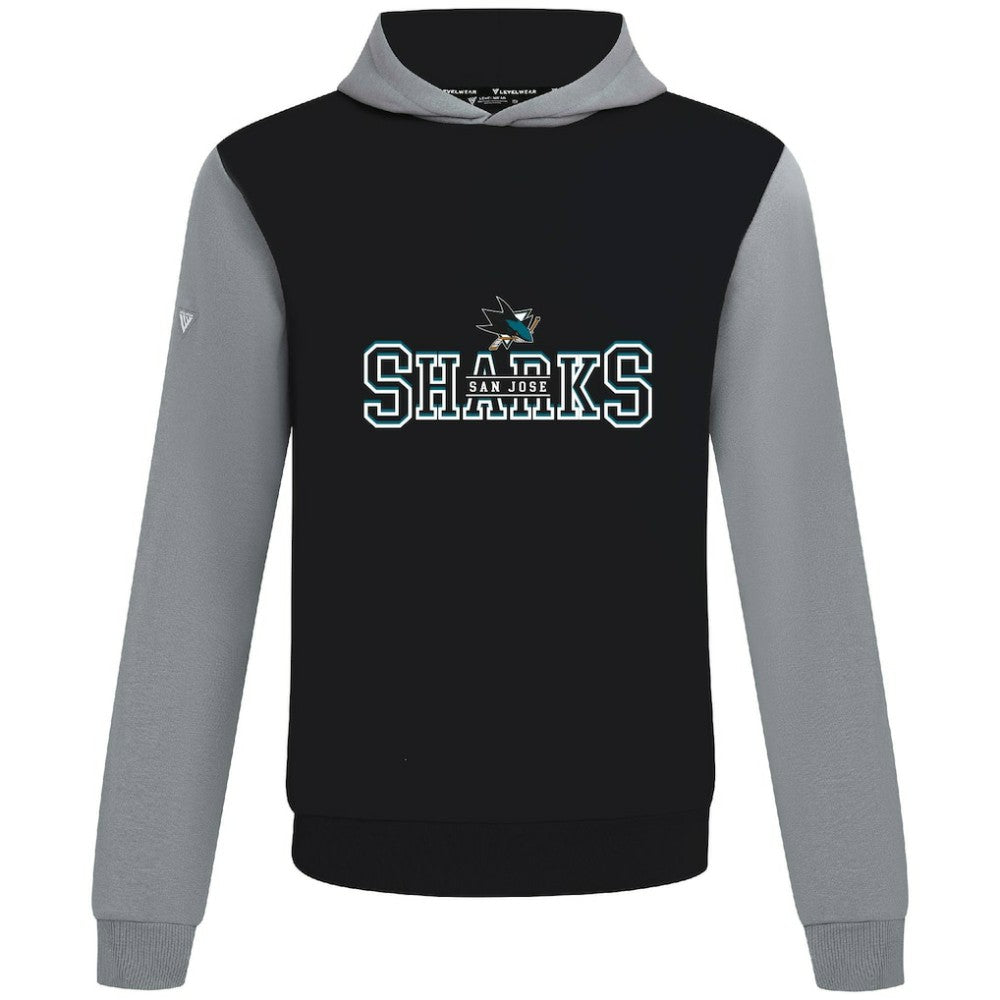 San Jose Sharks Levelwear Ultimate Journey Pullover Hoodie - Black/Gray Hoodies