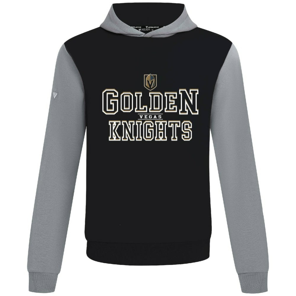 Vegas Golden Knights Levelwear Ultimate Journey Pullover Hoodie - Black/Gray Hoodies
