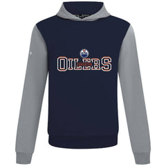 Edmonton Oilers Levelwear Ultimate Journey Pullover Hoodie - Navy/Gray Hoodies