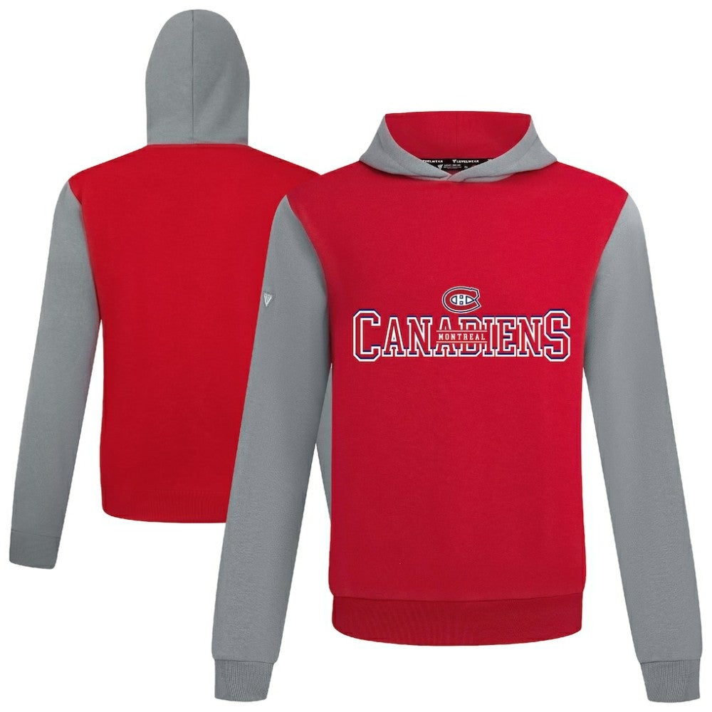 Montreal Canadiens Levelwear Ultimate Journey Pullover Hoodie - Red/Gray Hoodies