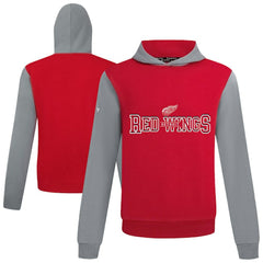 Detroit Red Wings Levelwear Ultimate Journey Pullover Hoodie - Red/Gray Hoodies