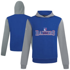 New York Rangers Levelwear Ultimate Journey Pullover Hoodie - Blue/Gray Hoodies