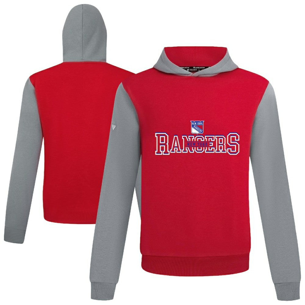 New York Rangers Levelwear Ultimate Journey Pullover Hoodie - Red/Gray Hoodies