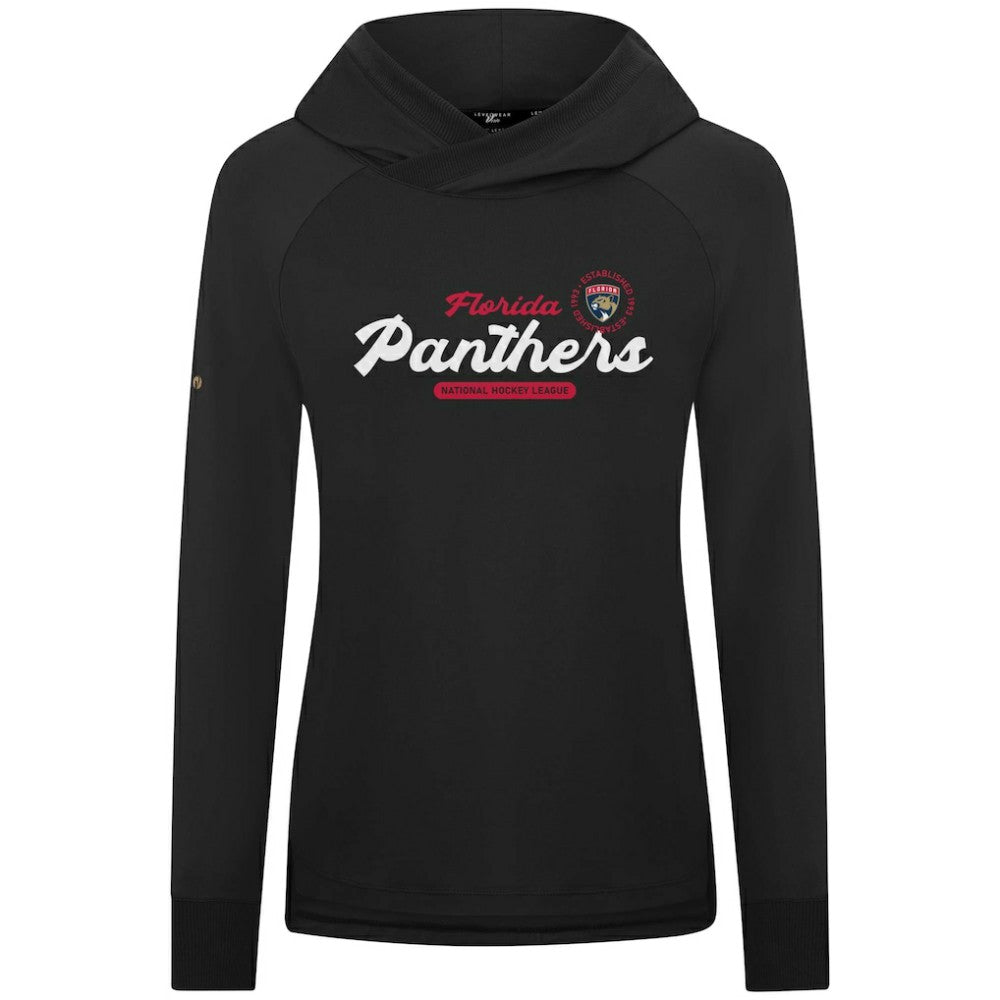 Florida Panthers Levelwear Women's Slender Monument Raglan Pullover Hoodie - Black Hoodies