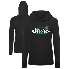 Dallas Stars Levelwear Women's Slender Monument Raglan Pullover Hoodie - Black Hoodies