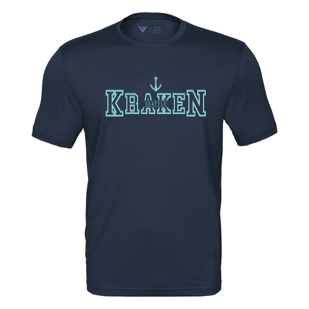 Seattle Kraken Levelwear Anthem Journey Performance T-Shirt - Deep Sea Blue T-shirts