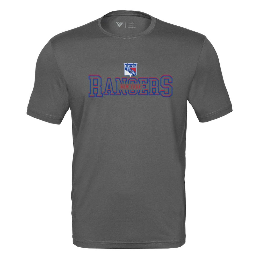 New York Rangers Levelwear Anthem Journey Performance T-Shirt - Charcoal T-shirts