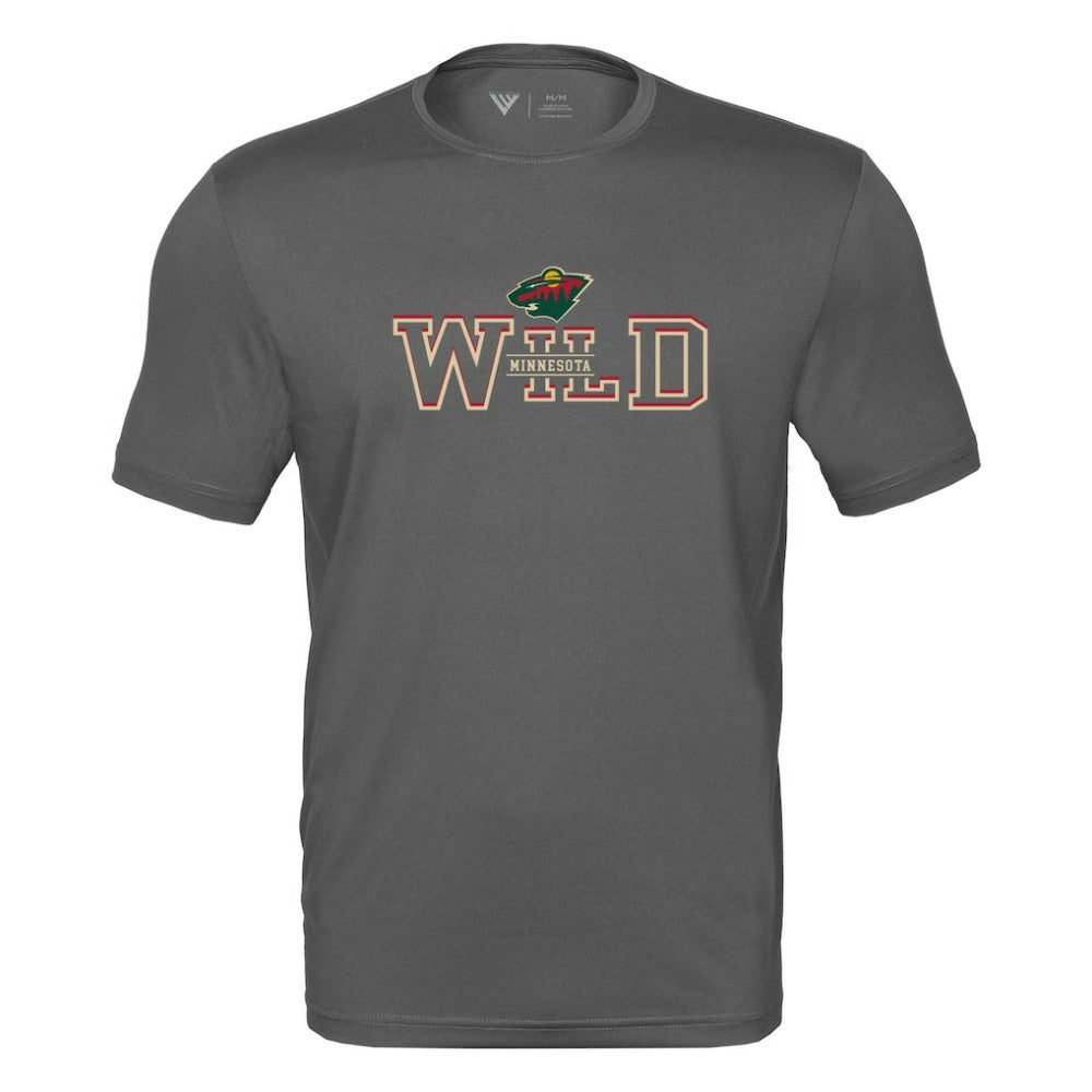 Minnesota Wild Levelwear Anthem Journey Performance T-Shirt - Charcoal T-shirts