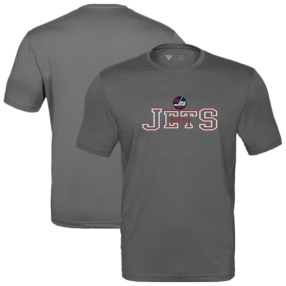 Winnipeg Jets Levelwear Anthem Journey Performance T-Shirt - Charcoal T-shirts