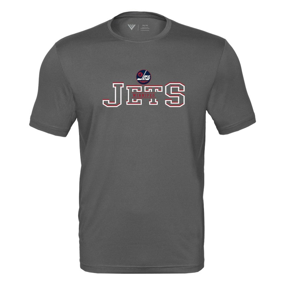 Winnipeg Jets Levelwear Anthem Journey Performance T-Shirt - Charcoal T-shirts