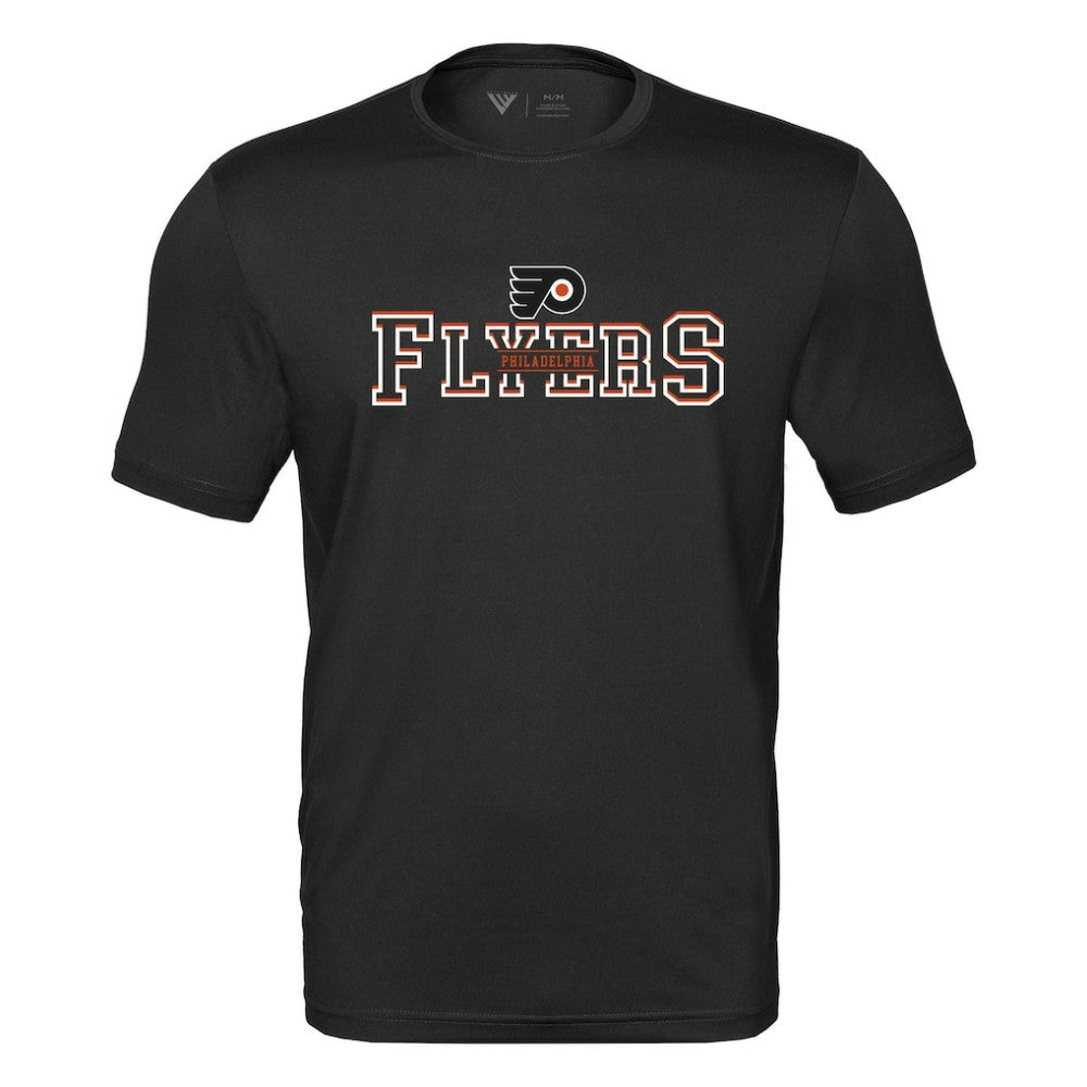 Philadelphia Flyers Levelwear Anthem Journey Performance T-Shirt - Black T-shirts
