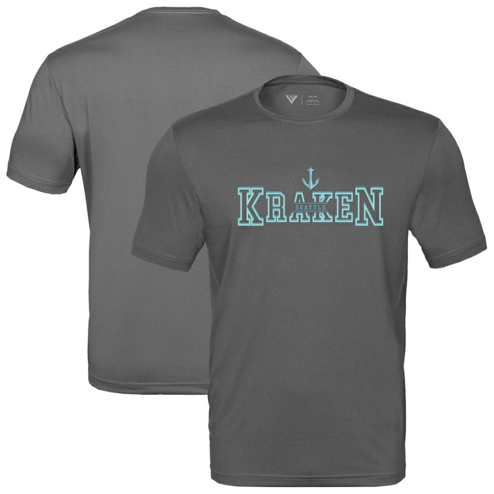 Seattle Kraken Levelwear Anthem Journey Performance T-Shirt - Charcoal T-shirts