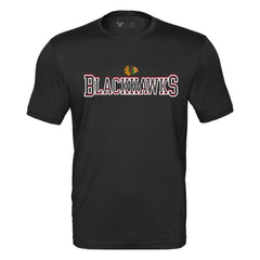 Chicago Blackhawks Levelwear Anthem Journey Performance T-Shirt - Black T-shirts
