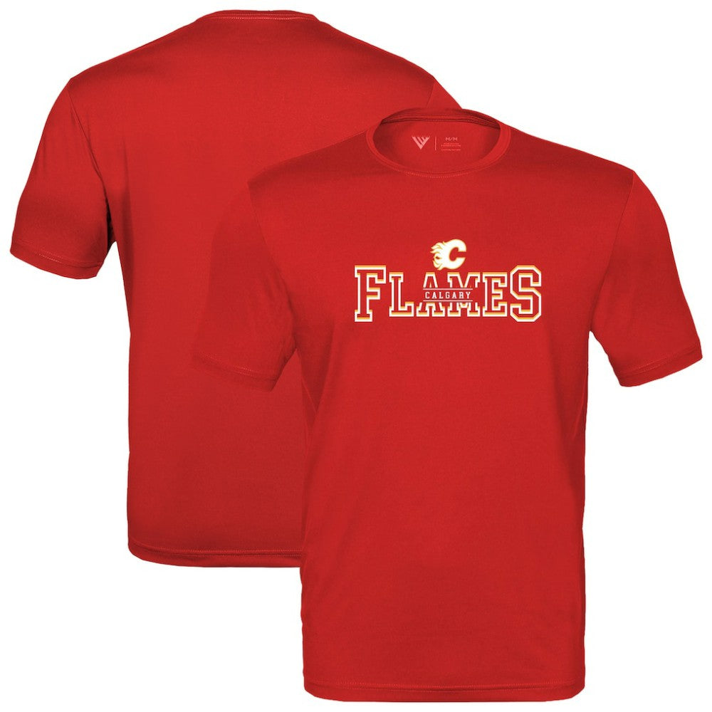 Calgary Flames Levelwear Anthem Journey Performance T-Shirt - Red T-shirts