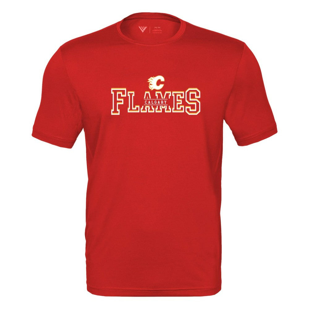 Calgary Flames Levelwear Anthem Journey Performance T-Shirt - Red T-shirts