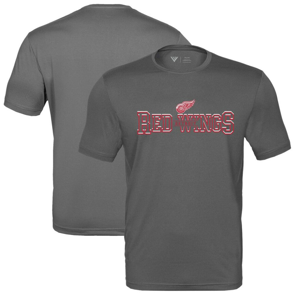Detroit Red Wings Levelwear Anthem Journey Performance T-Shirt - Charcoal T-shirts