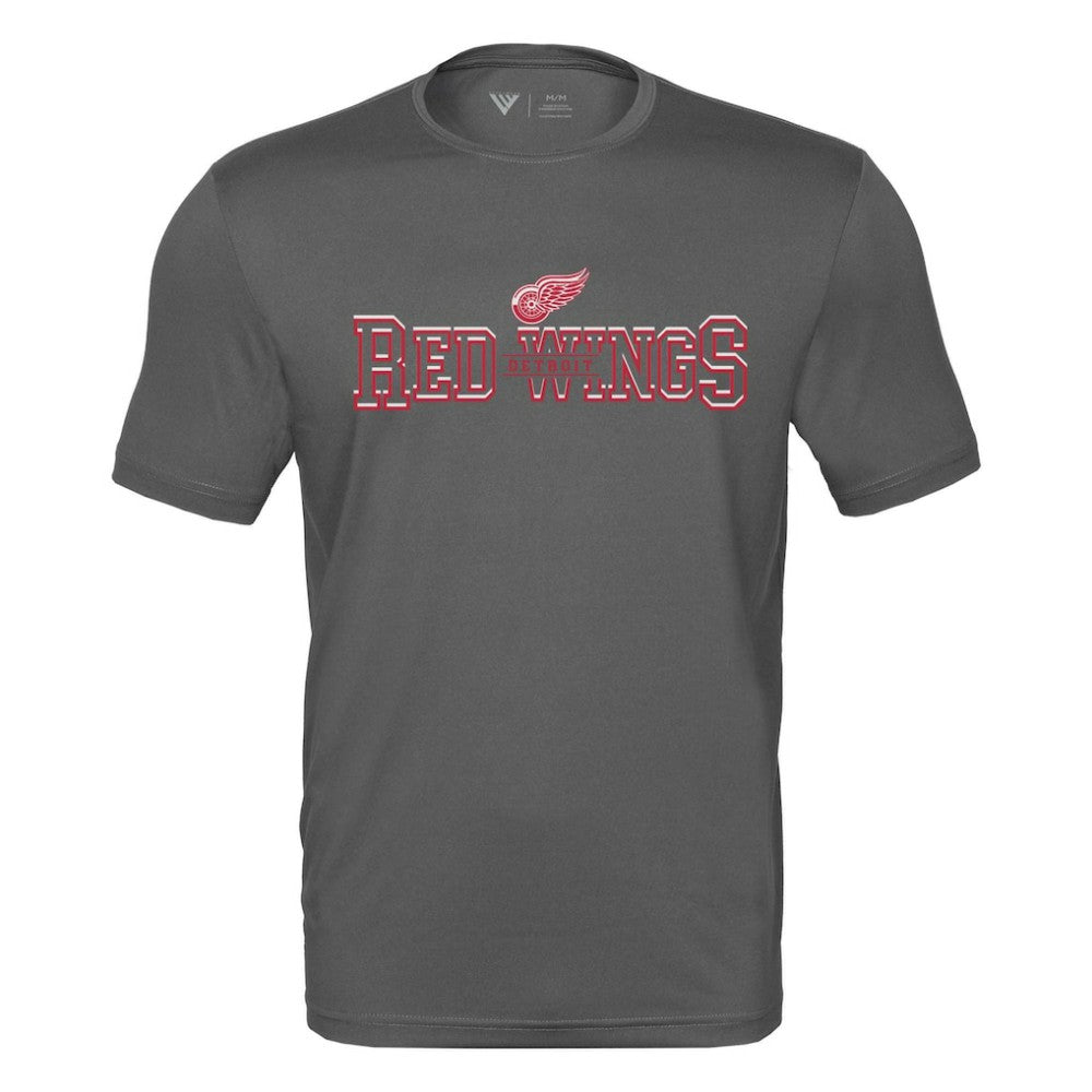 Detroit Red Wings Levelwear Anthem Journey Performance T-Shirt - Charcoal T-shirts
