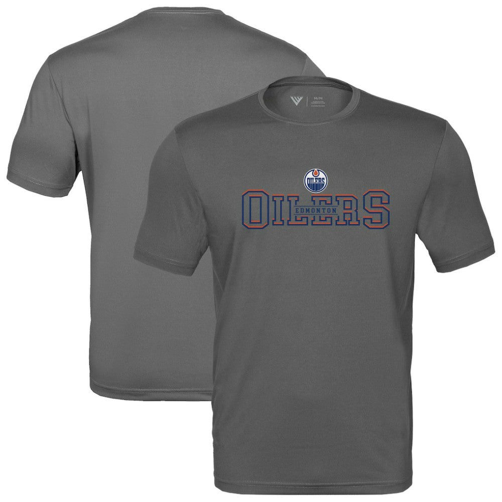 Edmonton Oilers Levelwear Anthem Journey Performance T-Shirt - Charcoal T-shirts