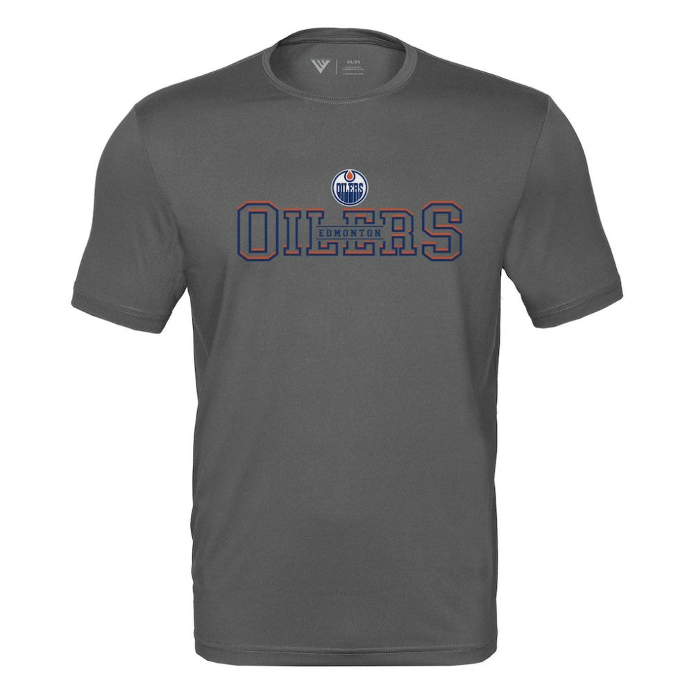 Edmonton Oilers Levelwear Anthem Journey Performance T-Shirt - Charcoal T-shirts