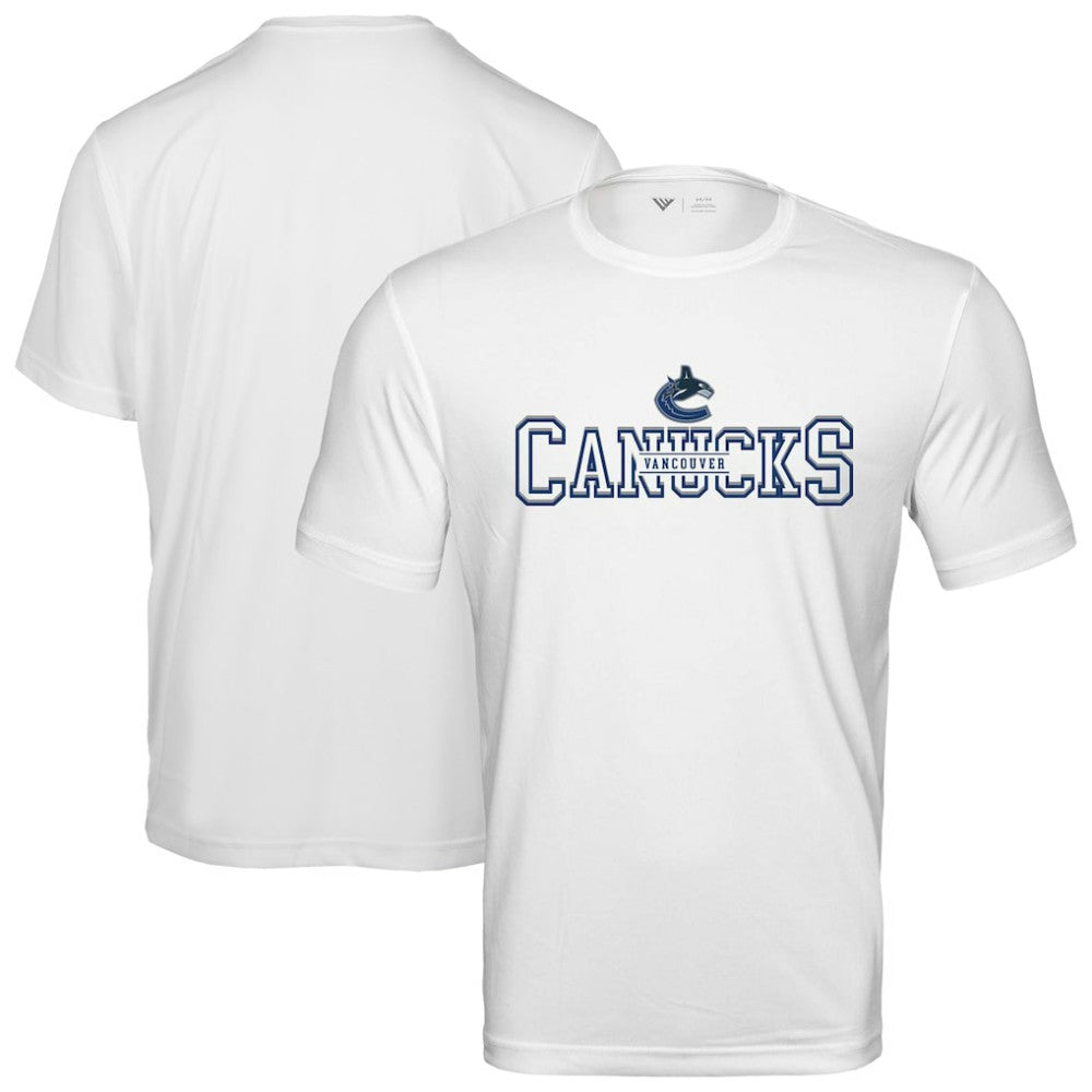 Vancouver Canucks Levelwear Anthem Journey Performance T-Shirt - White T-shirts