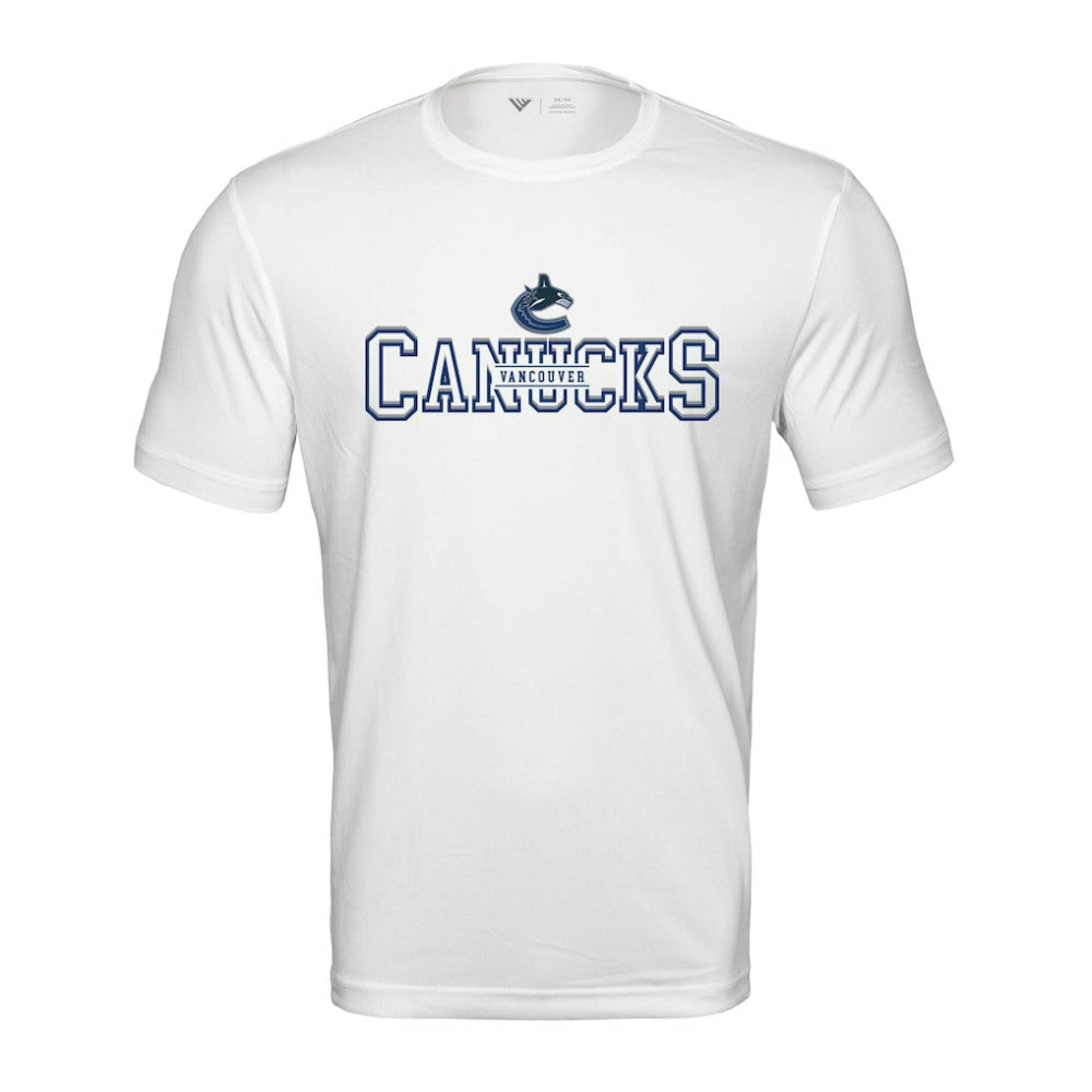 Vancouver Canucks Levelwear Anthem Journey Performance T-Shirt - White T-shirts