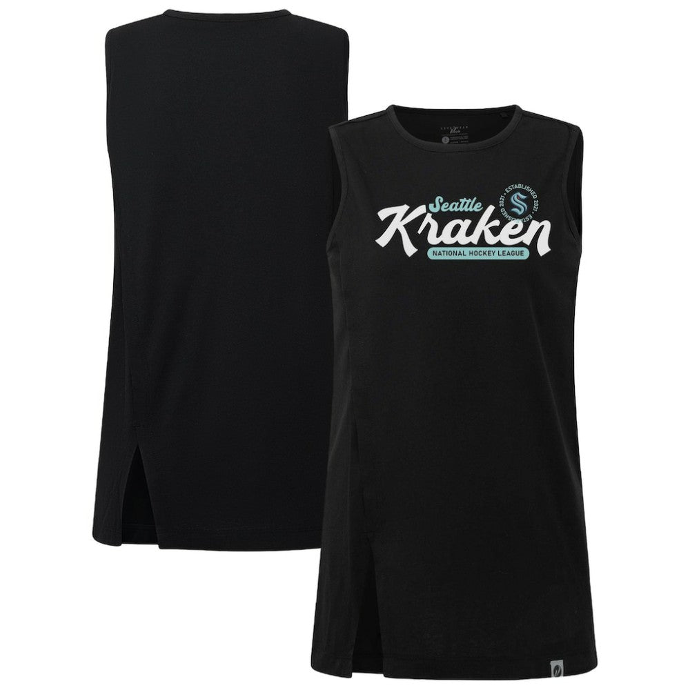 Seattle Kraken Levelwear Women's Influx Monument Tank Top - Black Tank Top