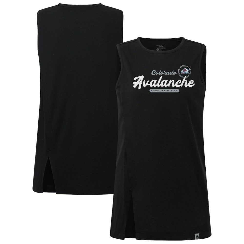 Colorado Avalanche Levelwear Women's Influx Monument Tank Top - Black Tank Top