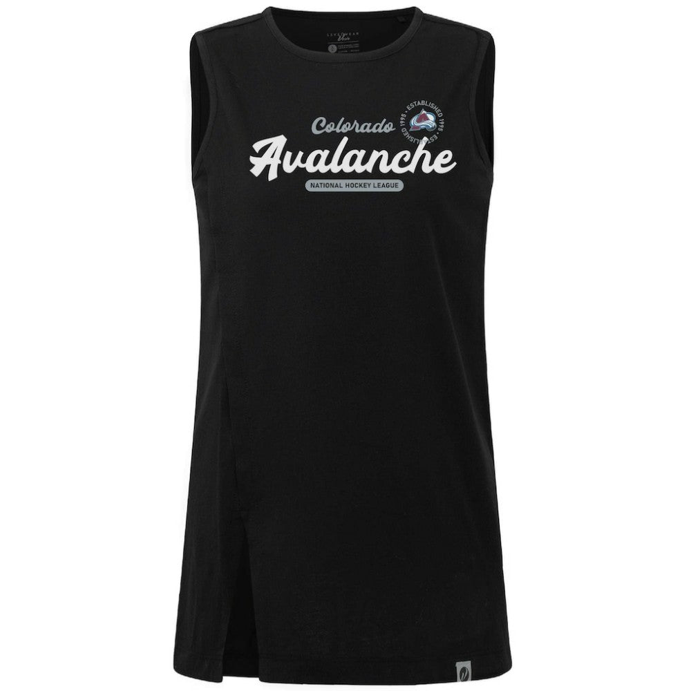 Colorado Avalanche Levelwear Women's Influx Monument Tank Top - Black Tank Top