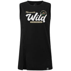 Minnesota Wild Levelwear Women's Influx Monument Tank Top - Black Tank Top